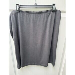 J.‎ Jill Skirt Elastic Waist Women’s Size XL Grey Knee Length Casual Stretch